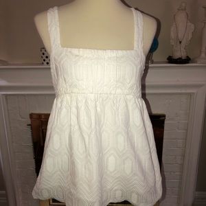 DIANE VON FURSTENBERG WHITE  Women's TOP Size 8